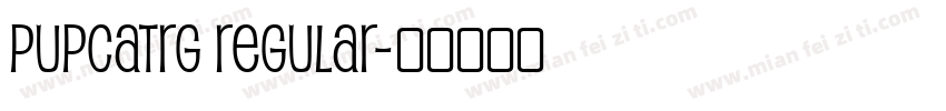 PupcatRg Regular字体转换